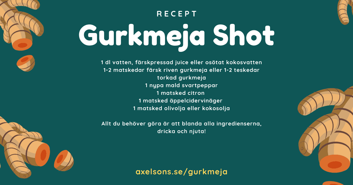 Axelsons Gurkmeja shot Recept