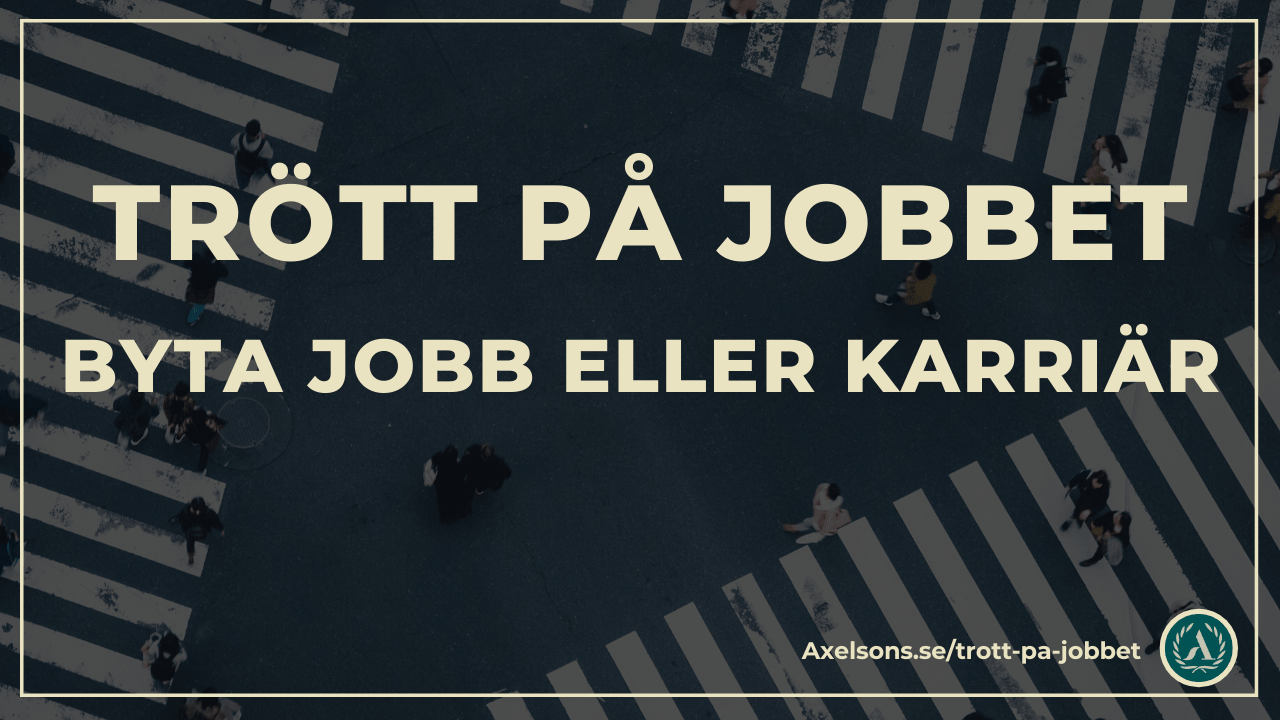 Trött? Byt jobb eller karriär