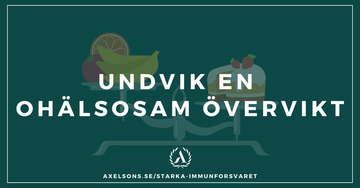 Ohälsosam övervikt stärka immunförsvaret